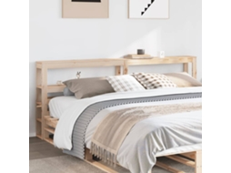 Cabecero con estantes 200 cm madera maciza de pino