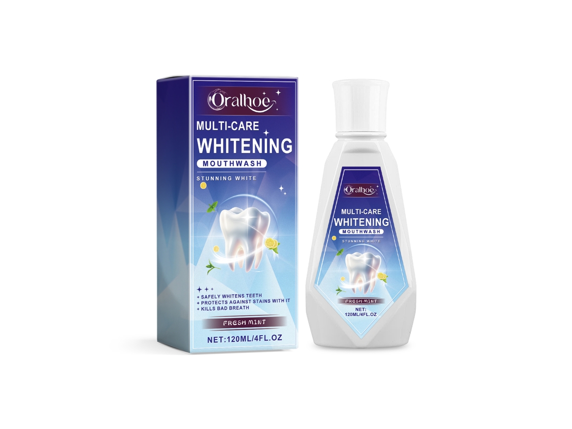 Enxaguante Bucal LAXISCREED Triple Beauty, Dentes Brancos e Sorrisos Saudáveis