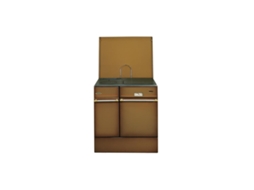 Fogão a Lenha Marrom Escuro de 10Kw 240162Brunfoncepoli GODIN