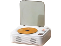 Leitor De Cd Portátil Tosuny Com Bluetooth, Leitor De Cd Mesa Com Alto Falantes Hifi Duplos, Música Retrô Com Usb E
