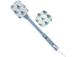 Escova De Banho Corporal Hohopeti Com Cabo Longo Em Fibra E Esponja, Escova Massageadora Que Remove O Excesso De