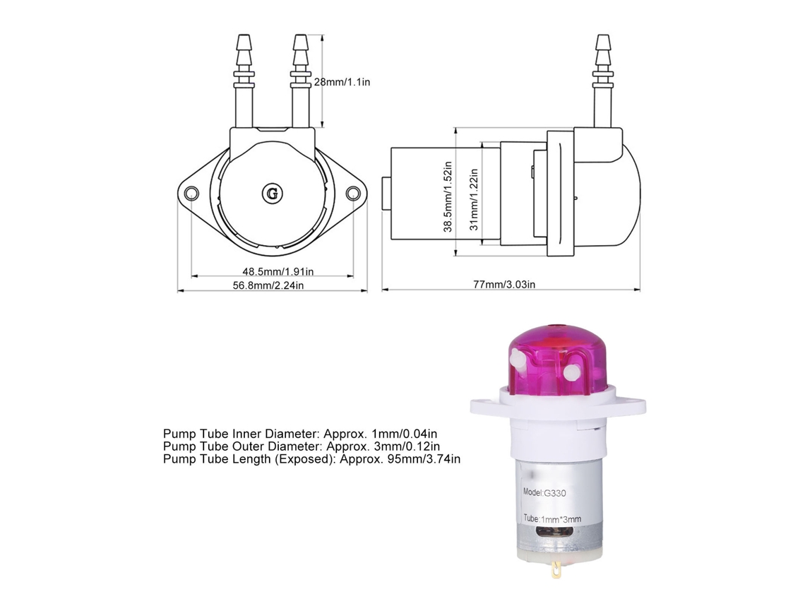 Bomba Peristáltica Laxiscreed 5000 Rpm, Débito De 12 Ml/min Para Laboratoriais
