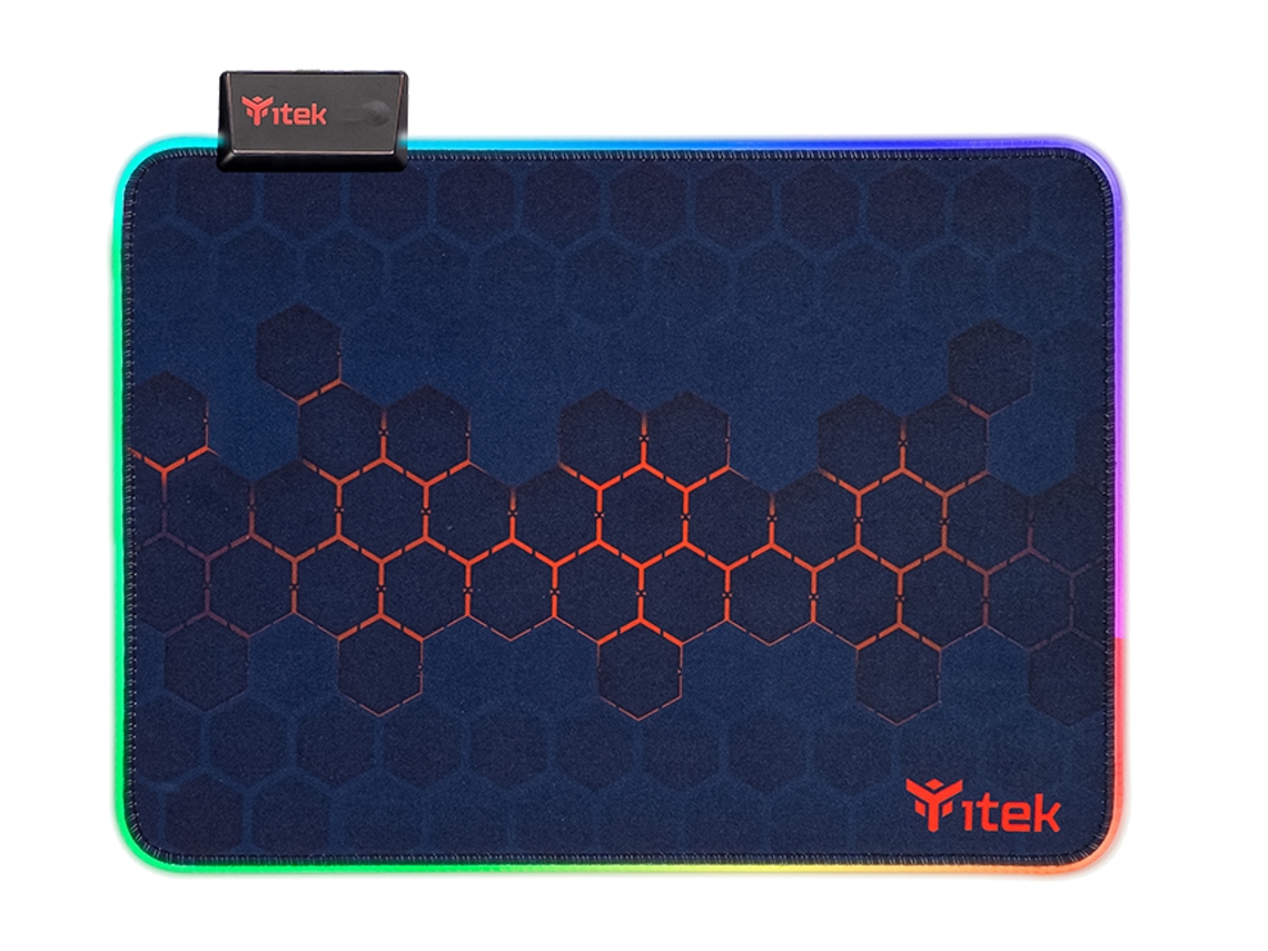 E1 Tapete Gaming Preto, Vermelho Itek