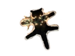 Laxiscreed Tapete Decorativo De Gato Peludo Com Luz Quente Para Natal E Conforto