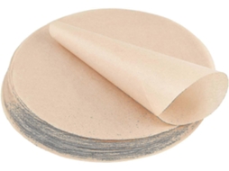 100 Unidades De Papel Manteiga Redondo - Antiaderente E Resistente À Gordura 20 Cm (8 Polegadas) Para Grelhar Cozinhar