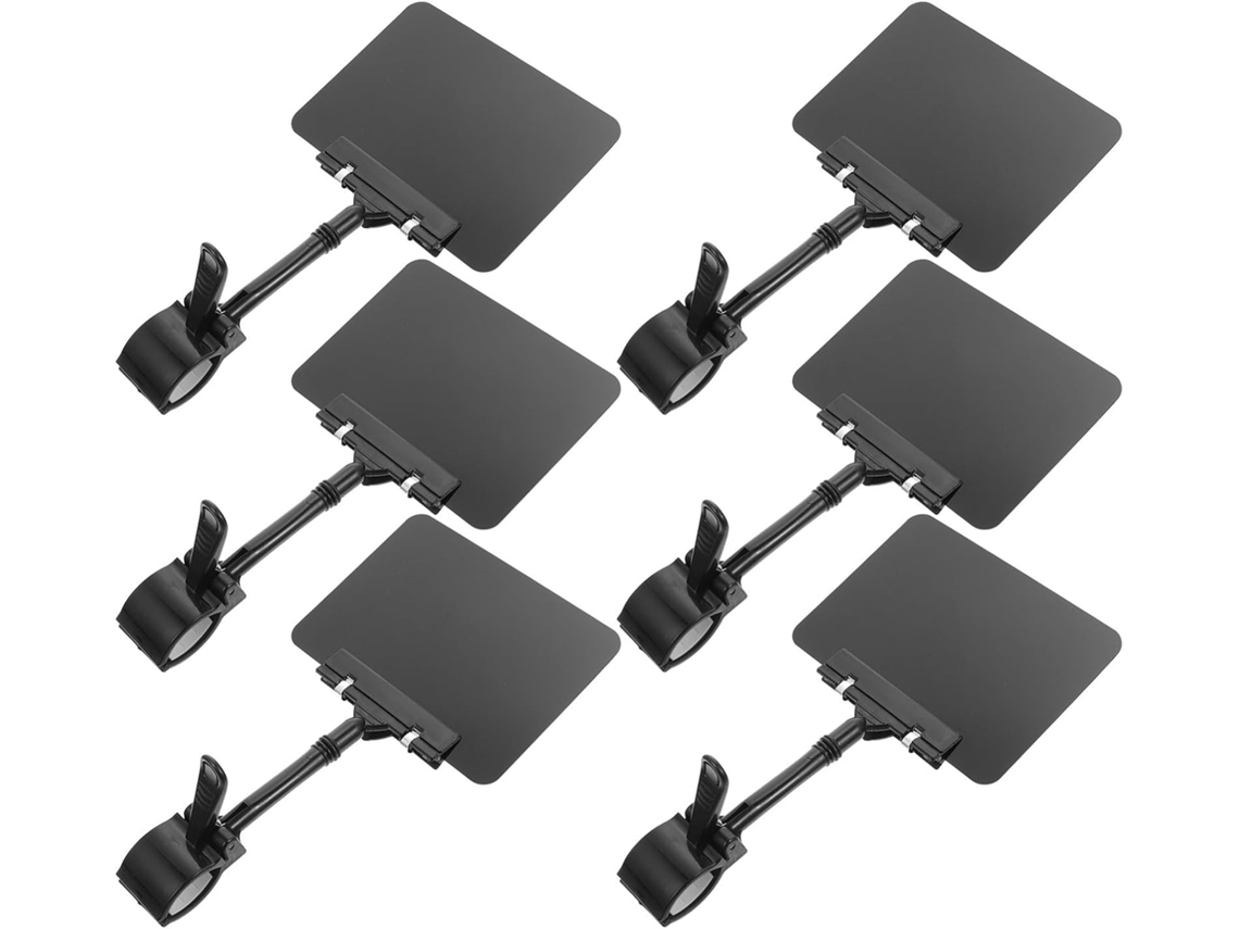 Quadros De Preços Multiuso Em Pvc Preto, Reutilizáveis E Apagáveis, Ideais Para Supermercados E Lojas Conjunto Com 6 Peças