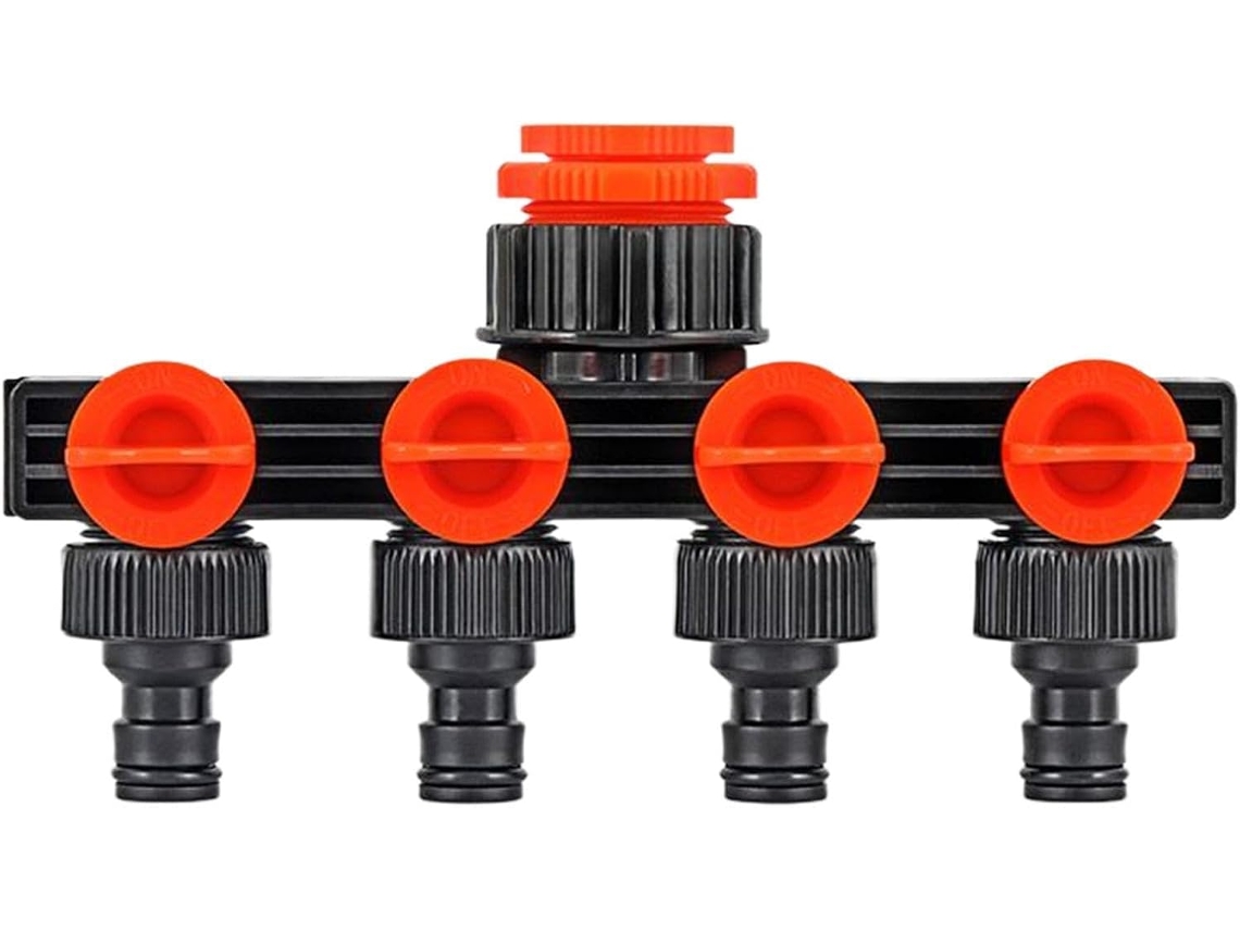 Conector De Mangueira Jardim Reforçado 4 Vias