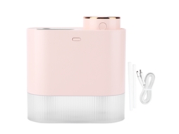 Umidificador Mini Usb 450ml com Bico Duplo e Luz, para Quarto e Escritório, Rosa | S/MARCA