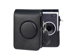Capa Vertical De Couro Pu Com Alça Para Fujifilm Instax Mini Evo Brilvibera