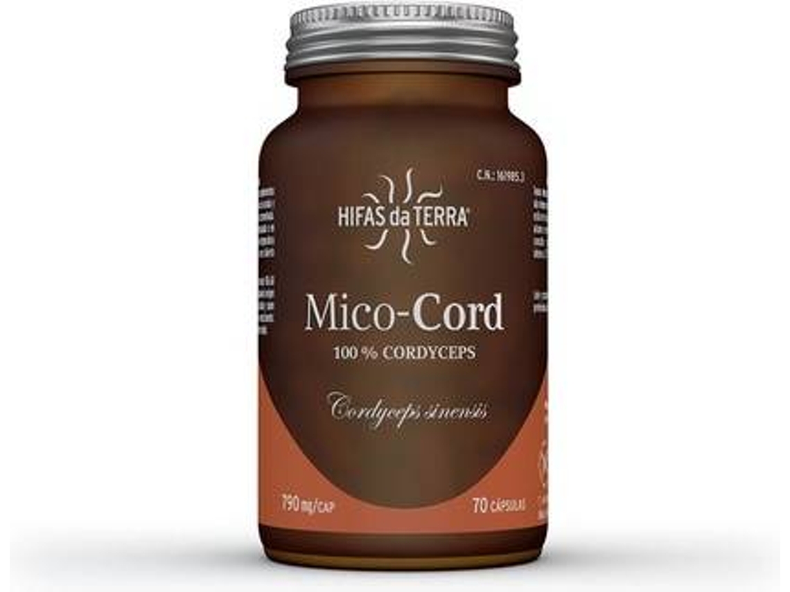 Suplemento Alimentar HIFAS DA TERRA Mico Cord Cordyceps (70 cápsulas vegetais)