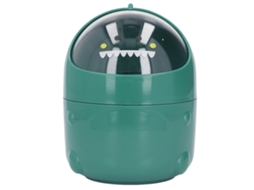 Bote De Lixo De Mesa No Estilo De Dinossauro Bebê Com Boca Grande, Design Desmontável, Base Antiderrapante, Plástico Verde