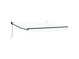 Toldo Retrátil Branco 350x250 Cm Poliéster e Alumínio MAISON EXCLUSIVE