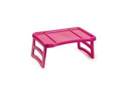 Jardin202 - Bandeja Plegable De Plástico - Bandeja De Cama Portátil | Mesa Multiuso - Mesa Auxiliar Para Salón Rosa |  (rosa)