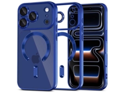 Capa Protetora Tech-protect Magflex Magsafe Para Iphone 17 Pro, Azul Profundo Brilhante.