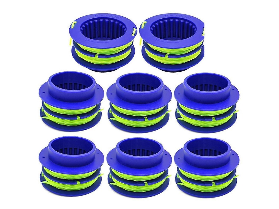 Conjunto De 8 Bobinas Tleg-01 Em Abs Para Aparador De Grama Kobalt Kst 1124b-03 Kls 124-03 24v Com Cabeçote De Corte Em Nylon.