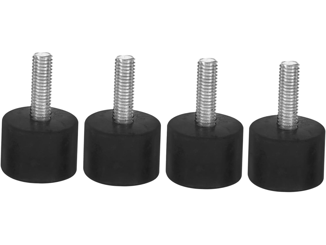 Conjunto De 4 Pés Niveladores Ajustáveis Packove Para Móveis, Pés De Borracha Antiderrapantes E Com Absorção Impacto