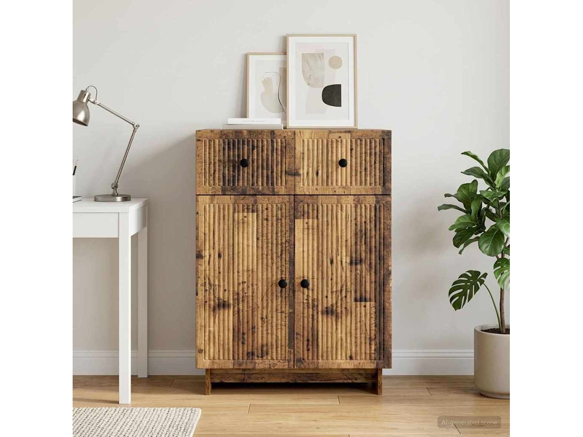 Vidaxl Buffet Madeira Antiga 66 X 34,5 X 90 Cm Derivados De Madeira