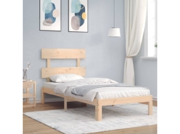 Cama Sem Colchão 90x200 Cm Madeira De Pinho Maciça