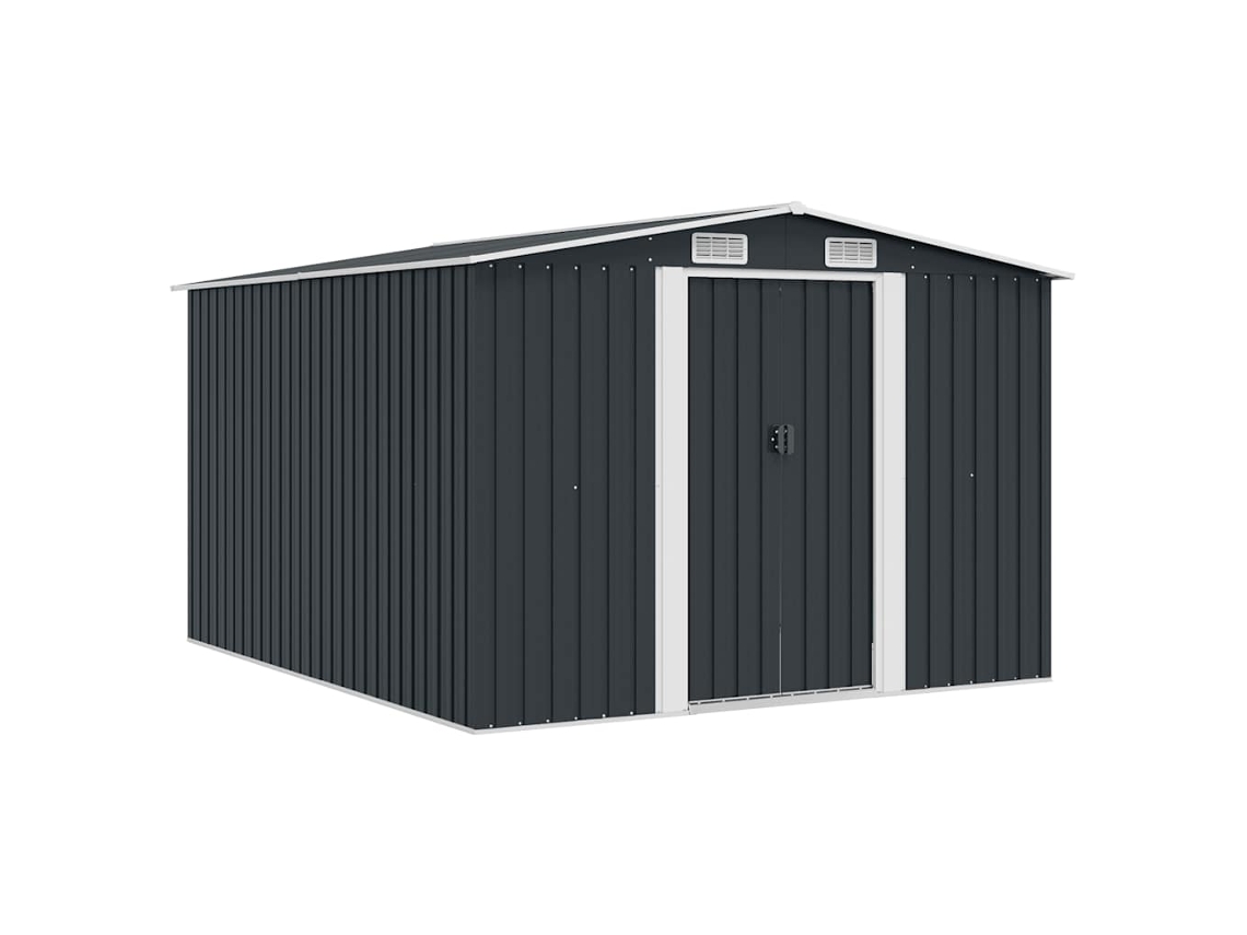 Vidaxl Abrigo De Jardim 257x298x178 Metal Antracite