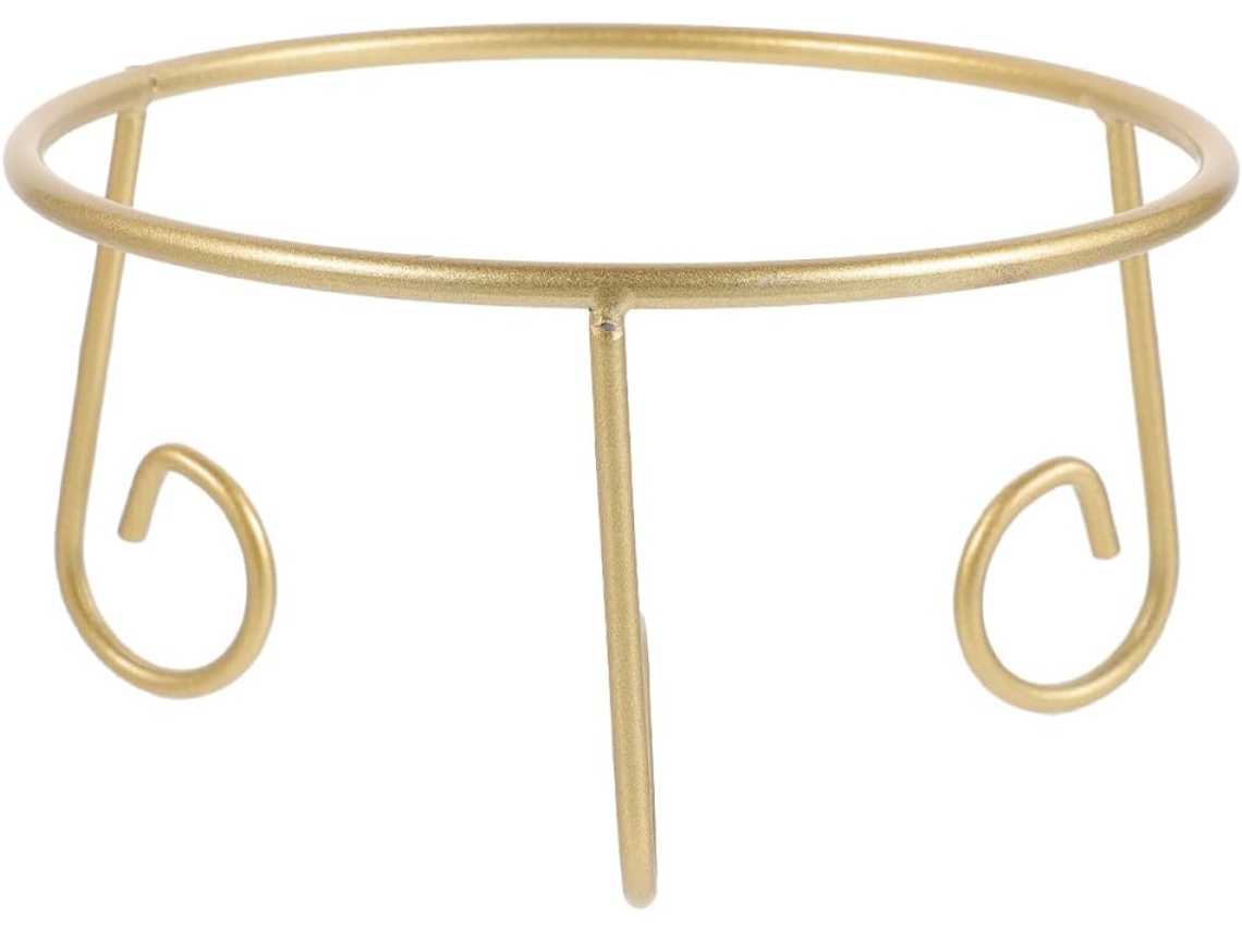 Suporte Pequeno De Metal Ounona Para Bola Cristal Dourada, Expositor Decorativo Multifuncional Para Jardim E Casa, Base