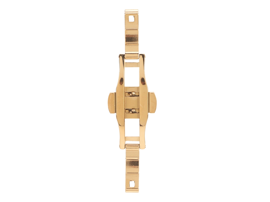 Fixação universal tipo borboleta para relógios unissex, em liga de aço dourado (substituição).