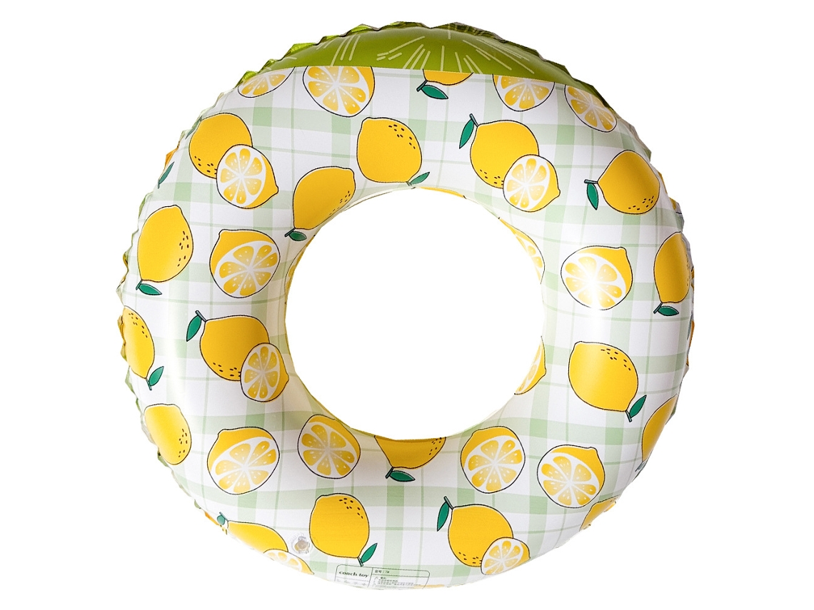 Boia Inflável Infantil Para Piscina, Boia Inflável Retrô Listrada Em Pvc Com Lantejoulas E Arco-íris.