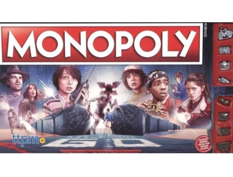 Jogo de Tabuleiro Monopoly: Edição Stranger Things (Idade Mínima: 8 - Nível Dificuldade: Intermédio)