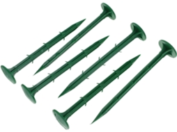 Kit de 100 Estacas de Plástico Verde para Jardim, Altamente Flexíveis e Supers, Ideais para Uso em Jardins e Áreas CHABERLU
