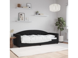 Vidaxl Sofá-cama 80x200 Cm Veludo Preto