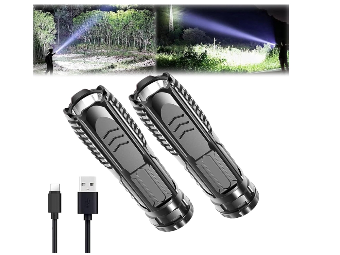 Lanterna Lanternas para Acampar Lanterna Recarregável Multifuncional Led Recarregável Lanterna Impermeável para Acampar Ao Ar Livre Cinza HALINUIA