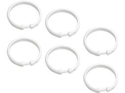 Argolas Para Cortina De Chuveiro Redondas Lurrose Classic Design, 36