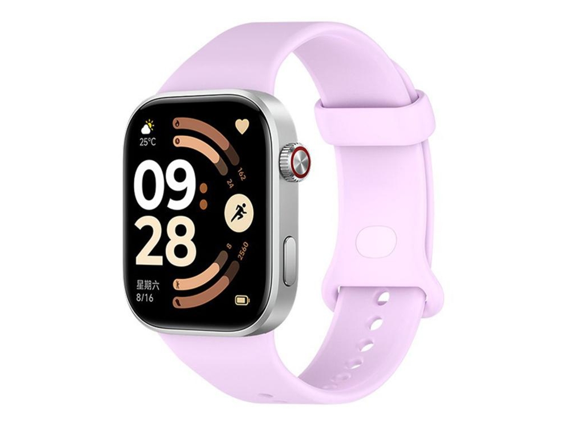 Bracelete Para Redmi Watch 6 / 5 / 4 - Silicone Respirável - Cor Sólida Lilás