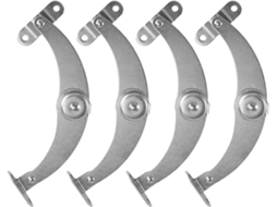 Callaron Conjunto De 4-hastes Suporte Ajustáveis Em Aço Inoxidável Com Dobradiças Dobráveis Formato Lua Para Móveis