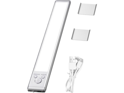 Luz de guarda-roupa com sensor de movimento, recarregável e de intensidade.