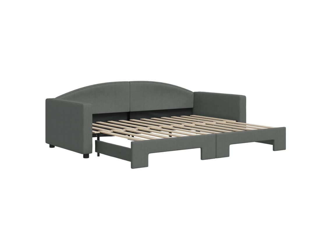 Daybed With Trundle, Daybeds With Trundles Vidaxl Cinzeto Tecido (90 X 200 Cm)