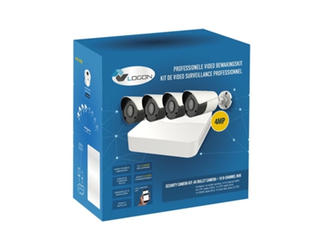 Camera Kit 4x 4mp Mini Bullet Logon