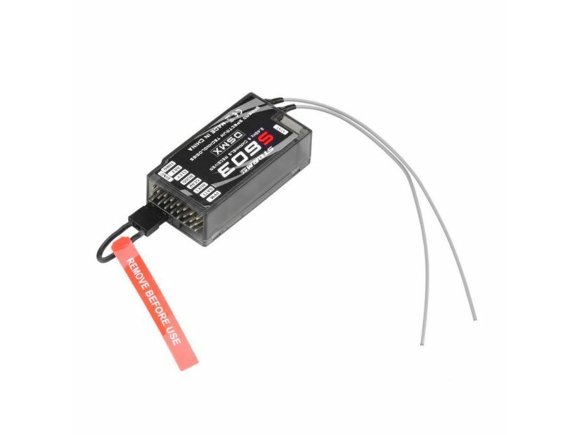 Receptor Rc S603 de 6 Canais e 2.4g Compatível com os Transmissores Jr Spektrum Dsm x e Dsm2. MDUG