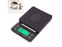 Balança de cozinha digital Slowmoose (0,1g, 5kg), preta