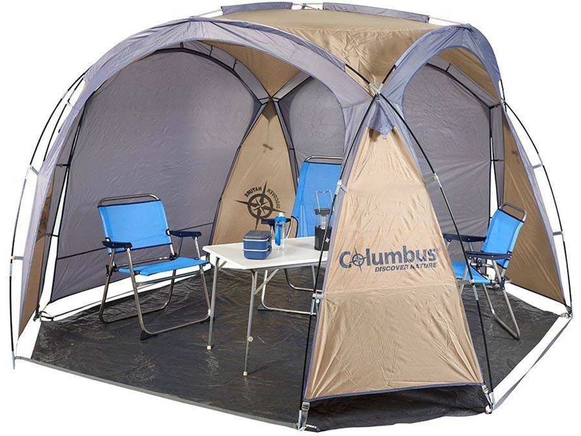 Tenda de Campismo COLUMBUS Shadow (4 Pessoas - Castanho e Cinzento)
