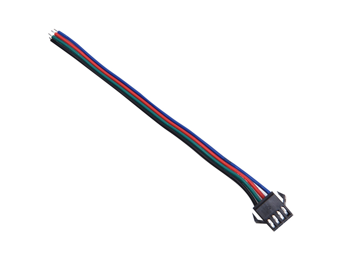 Laxiscreed Fitas Led Com Cabos De Ligação De 4 Pinos Macho E Fêmea, Cobre Estanhado, 20 Pares
