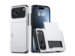 Capa Protetora À Prova De Choque Para Iphone 17 Pro Max - Compartimento Para Cartão