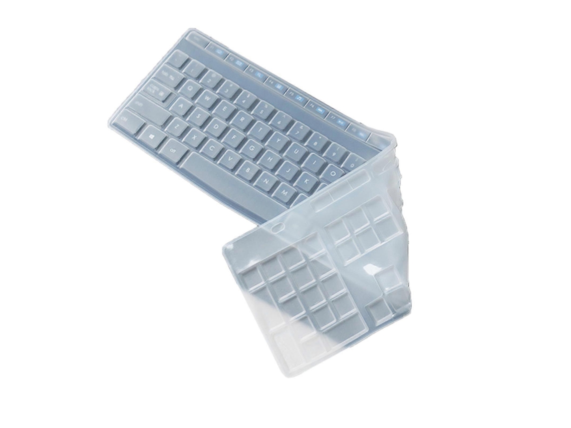 Protetor De Teclado De Silicone Fino Para Capa De Teclado Sem Fio Mk345 K345, Capa Ergonômica Para Teclado, Protetores Brancos Everley891