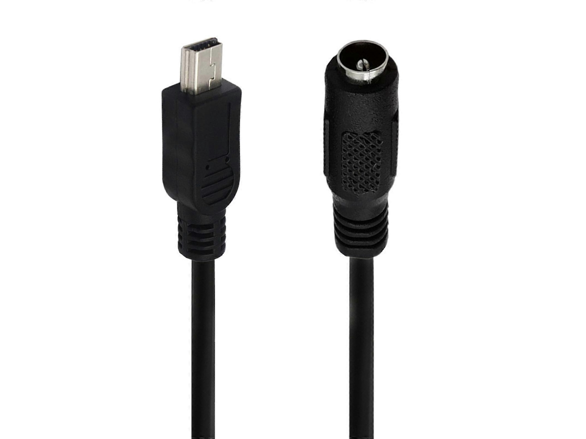 Lurelia Cabo De Áudio Jack 3,5 Mm Para Mini Usb, Design Portátil, 5mm, 22awg, 3a, Preto, Telemóveis
