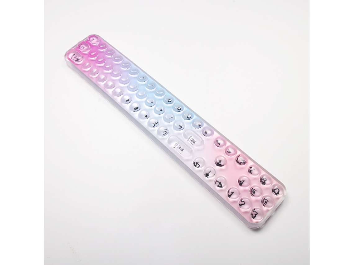 Suporte de pulso ergonômico e macio em gel para uso em mesa e jogos, alivia a fadiga do pulso, rosa Hexinyigjly
