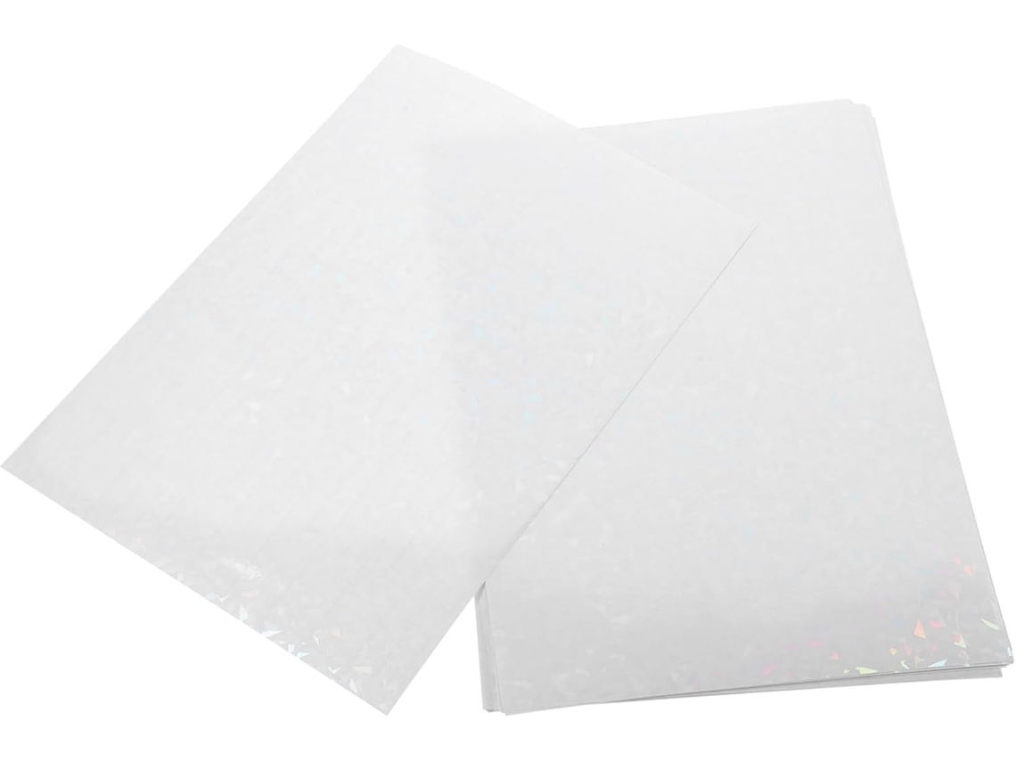 Ounona 30 Peças De Papel Autocollant Holográfico Transparente Lote De Adesivos Para Decorações Diy