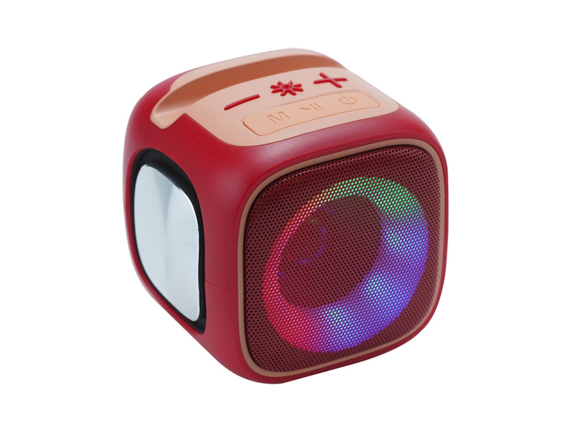 Caixa de som Bluetooth com luz LED e suporte para telefone EOOCOO