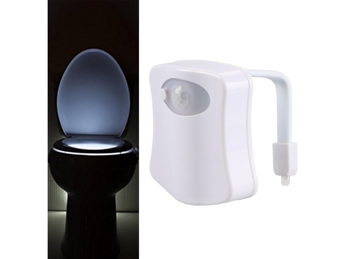 Luz Noturna Genérica Com Sensor De Movimento Para Banheiro Lâmpada Led
