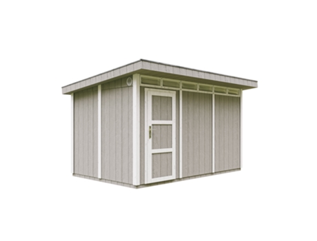 Abrigo de Madeira TIMBELA Em Painel Lp Smartside 8,7 m² com Piso e Ladrilhos Betuminosos L279xh412xh237 cm M904 Tundra Grey
