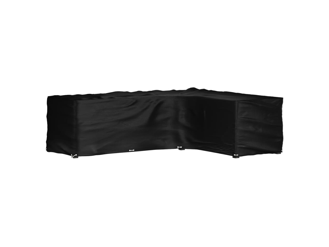 Vidaxl Capa Em Forma De L P/ Mobília De Jardim 18 Ilhós 285x220x80 Cm