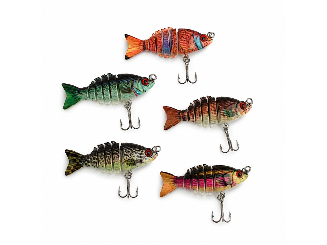 Conjunto De Swimbaits Macios Flexbite Fish-xpro - 5 Peças - 5 Cm - 3,3 G
